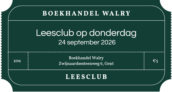 Ticket Leesclub - donderdag 24 september 2026
