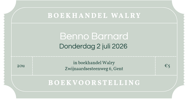 Ticket - donderdag 2 juli 2026 - Benno Barnard