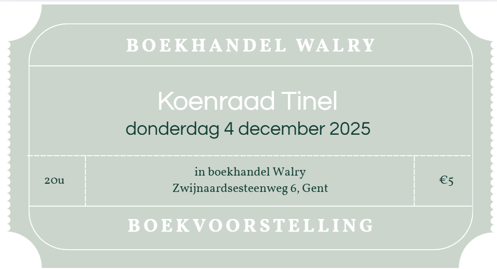 Ticket - 4 december 2025 - Koenraad Tinel