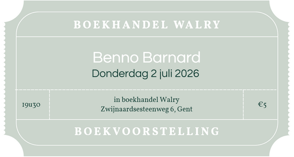 Ticket - donderdag 2 juli 2026 - Benno Barnard