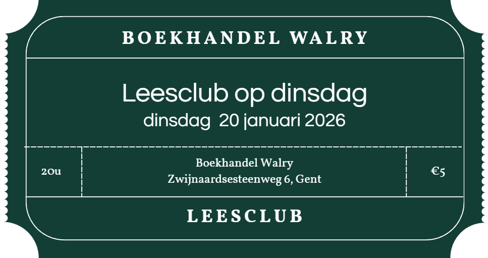Ticket Leesclub - dinsdag 20 januari 2026