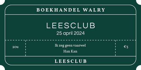 Ticket - 25 april 2024 - Leesclub