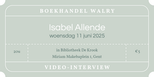 Ticket - 11 juni 2025 - video-interview met Isabel Allende