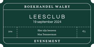 Ticket - 19 september 2024 - Leesclub